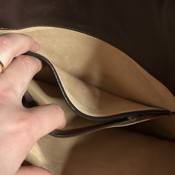 NAZARENO GABRIELLL - Made in Italy brown clutch - Picture 7 of 9